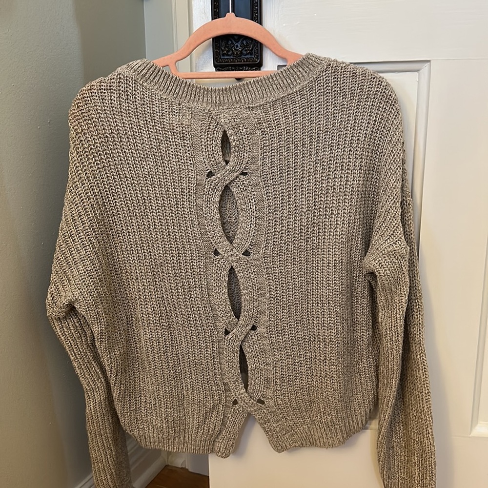 Express Partially Open Back Sweater - image 2